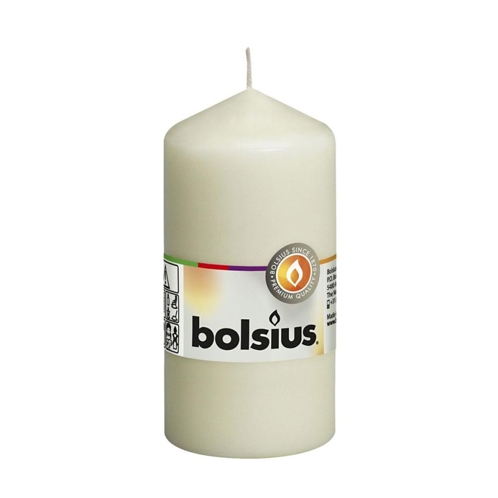 Bolsius Ivory Pillar Candle 12cm x 6cm £3.14